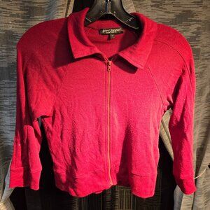Vintage Betsy Johnson Zip up Top Womens M